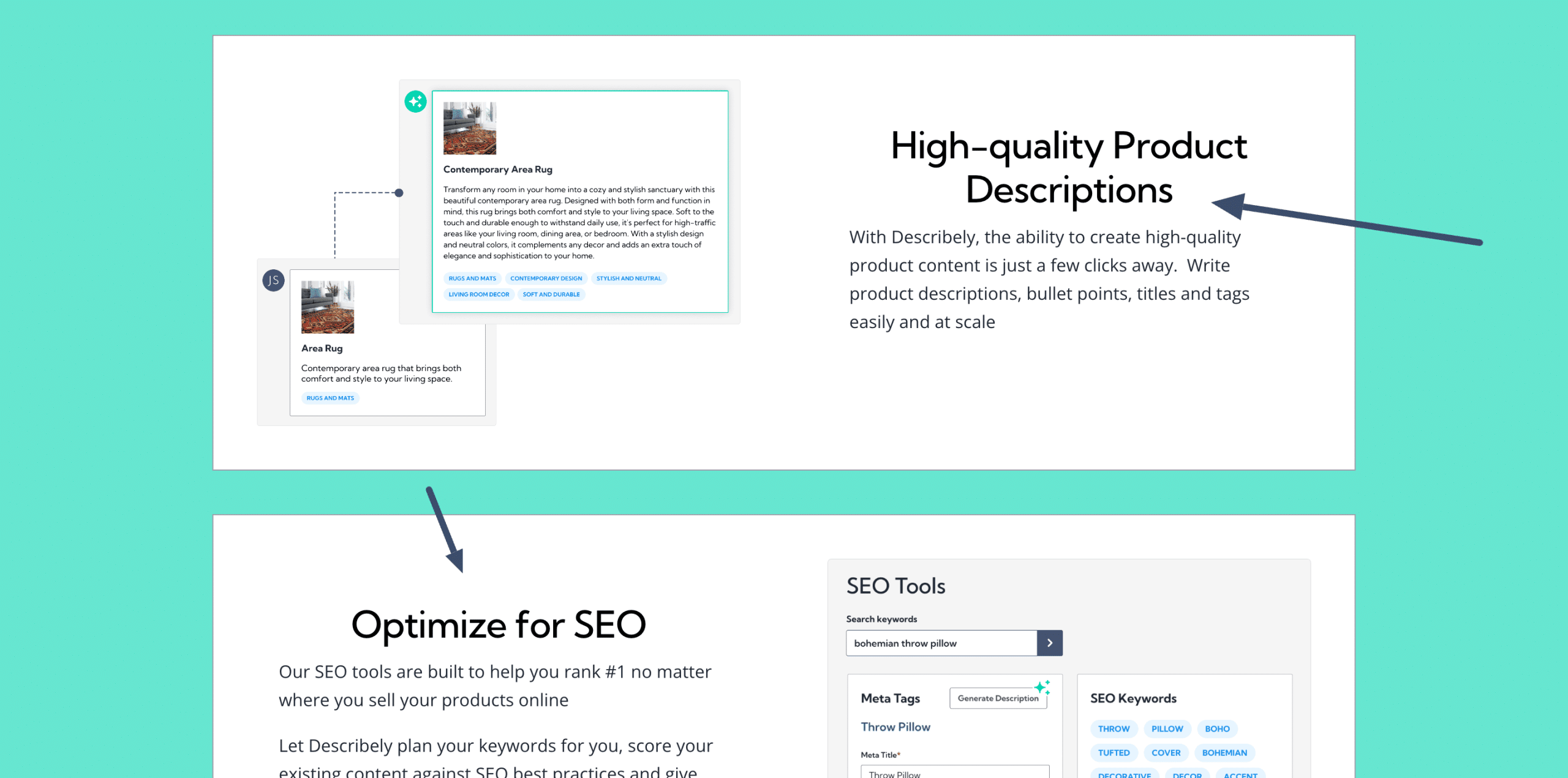 Describely features Describely features