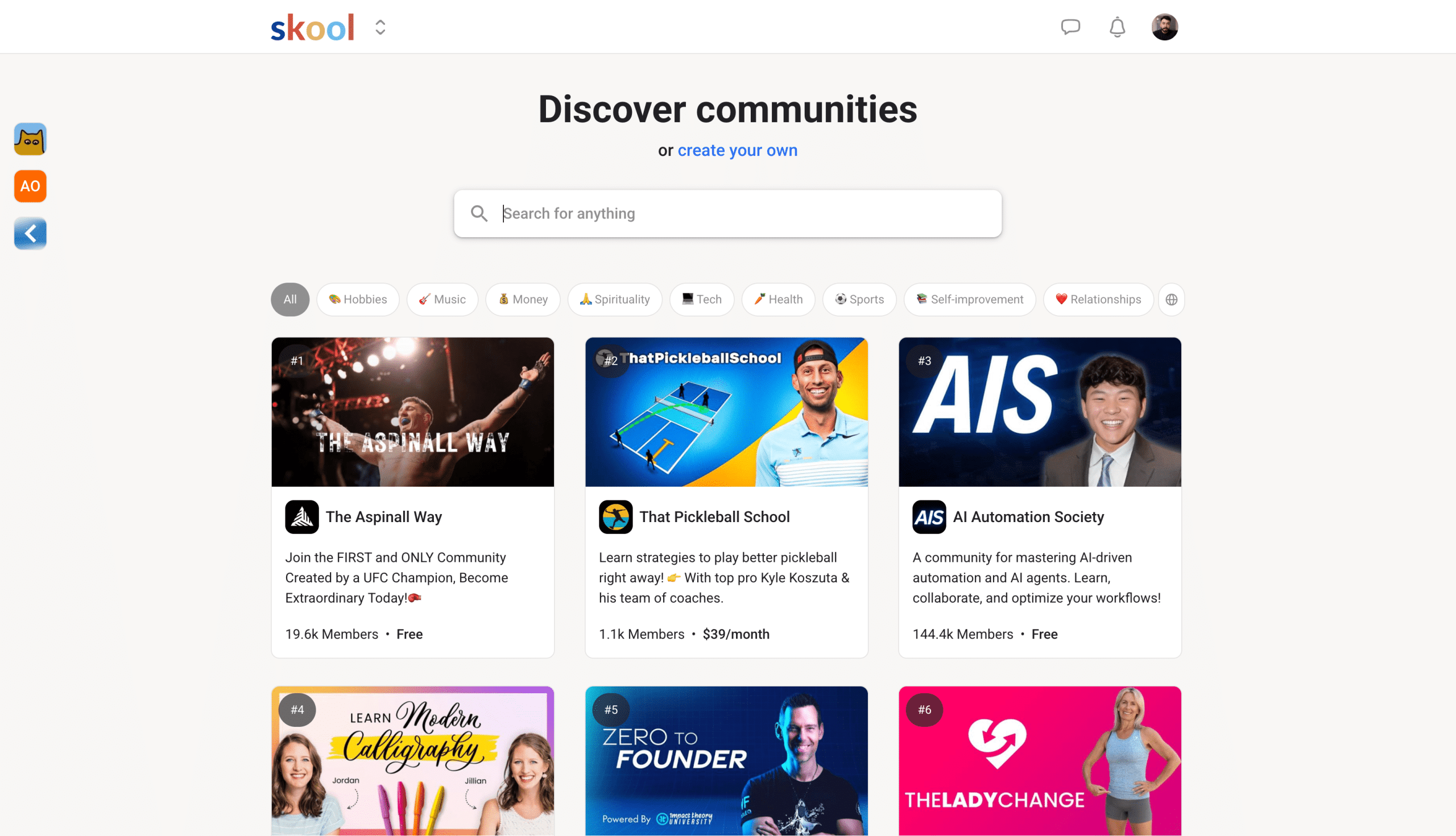 Skool.com Discovery